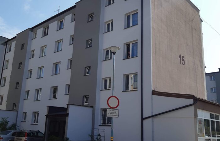 Krasińskiego 15 - Izolacja fundamentów od strony północnej w obrębie I klatki