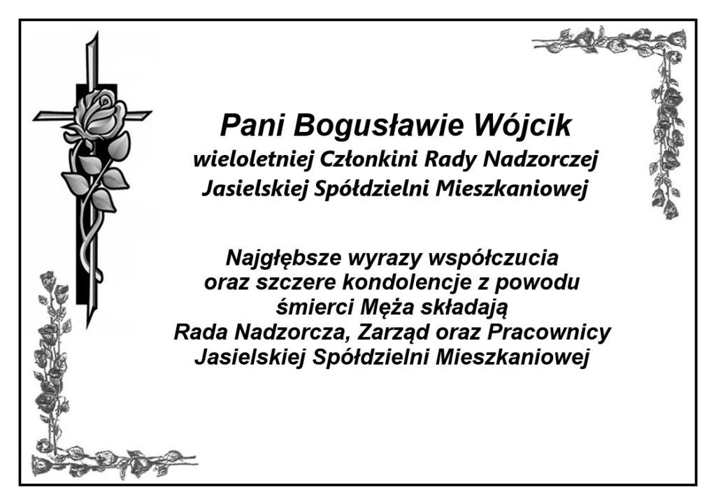Mąż Bogusławy Wójcik Klepsydra