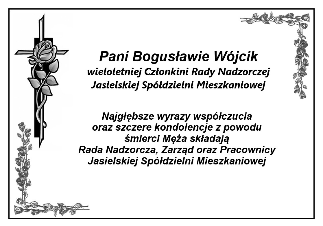 Mąż Bogusławy Wójcik Klepsydra