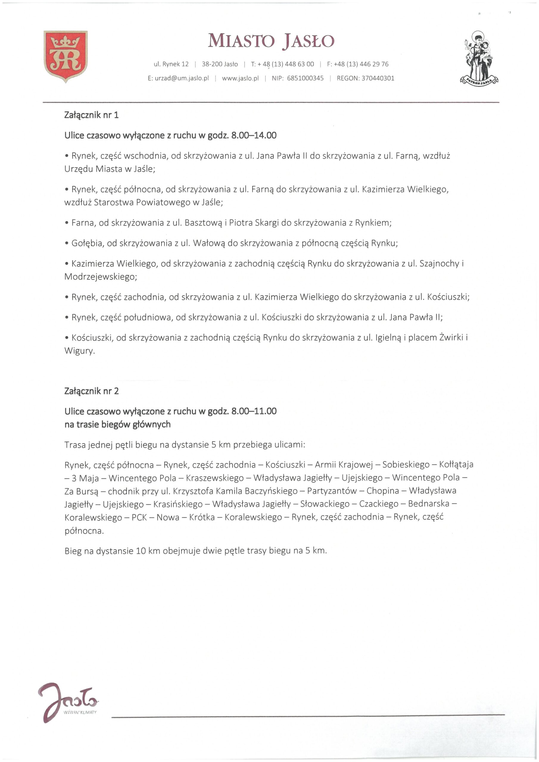 Bieg Jutrzenki Jasło 30.08.2026 Info 2